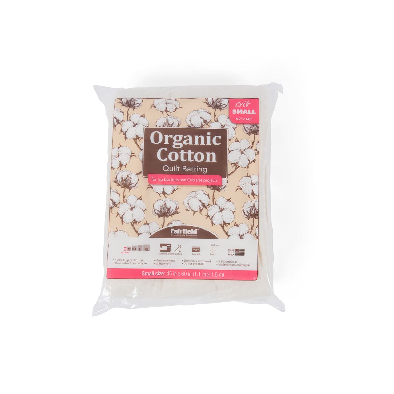 Fairfield™ Organic Cotton Quilt Batting, 45" x 60"